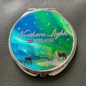 One of a kind hand held mirror from Iceland